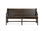 Westley Falls Bench with Back and Storage - Brown