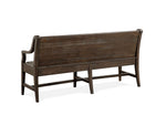 Westley Falls Bench with Back and Storage - Brown