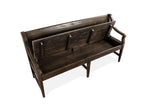 Westley Falls Bench with Back and Storage - Brown