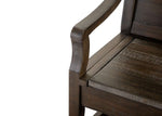Westley Falls Bench with Back and Storage - Brown