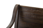 Westley Falls Bench with Back and Storage - Brown