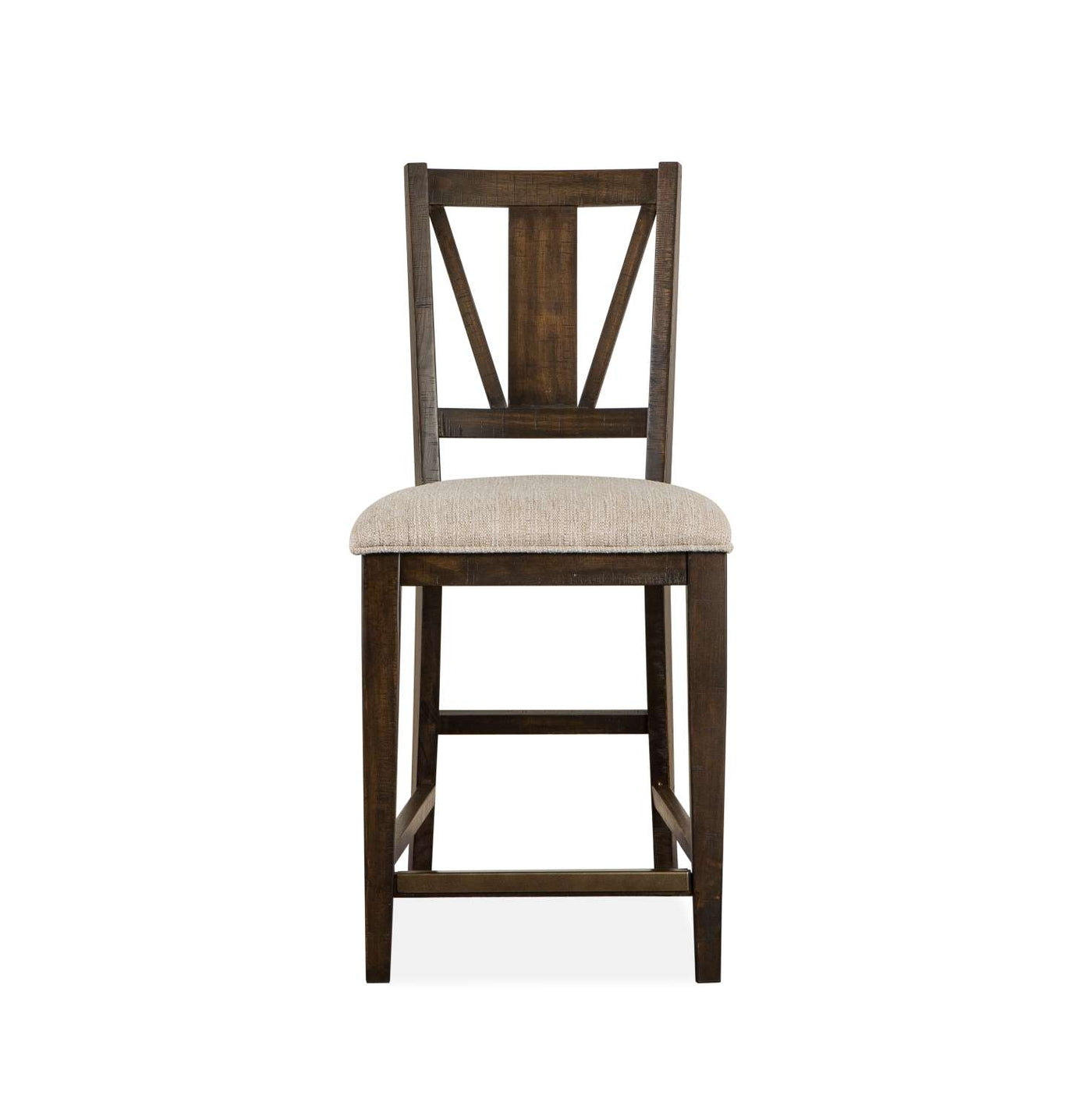 Westley Falls Counter Height Stool with Upholstered Seat - Brown