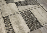 Ollie Abstract Pen Drawing Area Rug - 5' X 8' - Grey