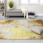 Pollo Distressed Abstract Area Rug - 5' X 8' Cream/Orange