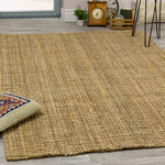 Jute Chunky Boucle Area Rug - 8' X 11' - Beige