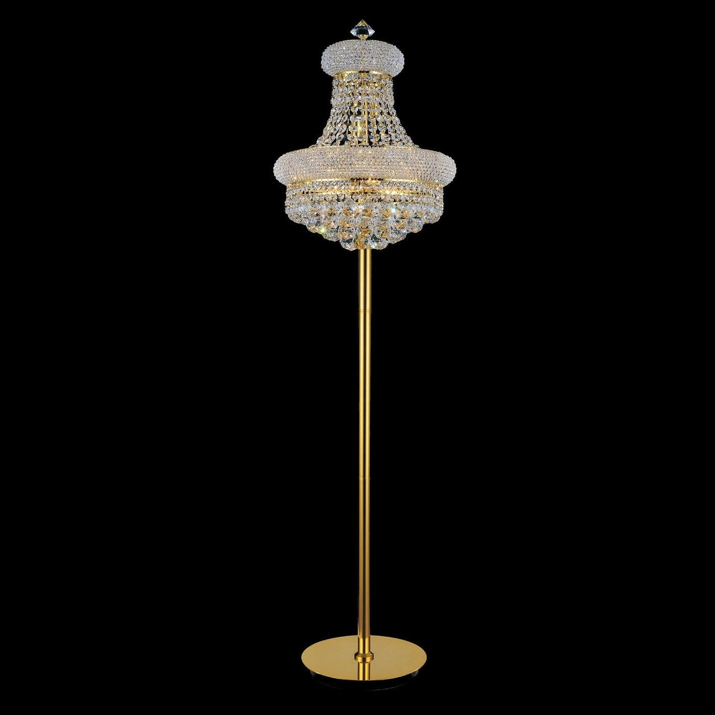 Empire-Gold Eight Light Floor Lamp