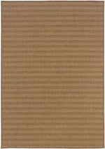 Cafe 001X3 Woven Stripe Indoor/Outdoor Area Rug (7'10" x 10'10")