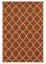 Calypso 4770D Lattice Indoor/Outdoor Area Rug (6'7" x 9'6")