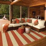 Calypso 4768B Stripe Indoor/Outdoor Area Rug (7'10" x 10'10")