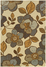 Ibiza 9448M Floral Indoor/Outdoor Area Rug (6'7" x 9'6")