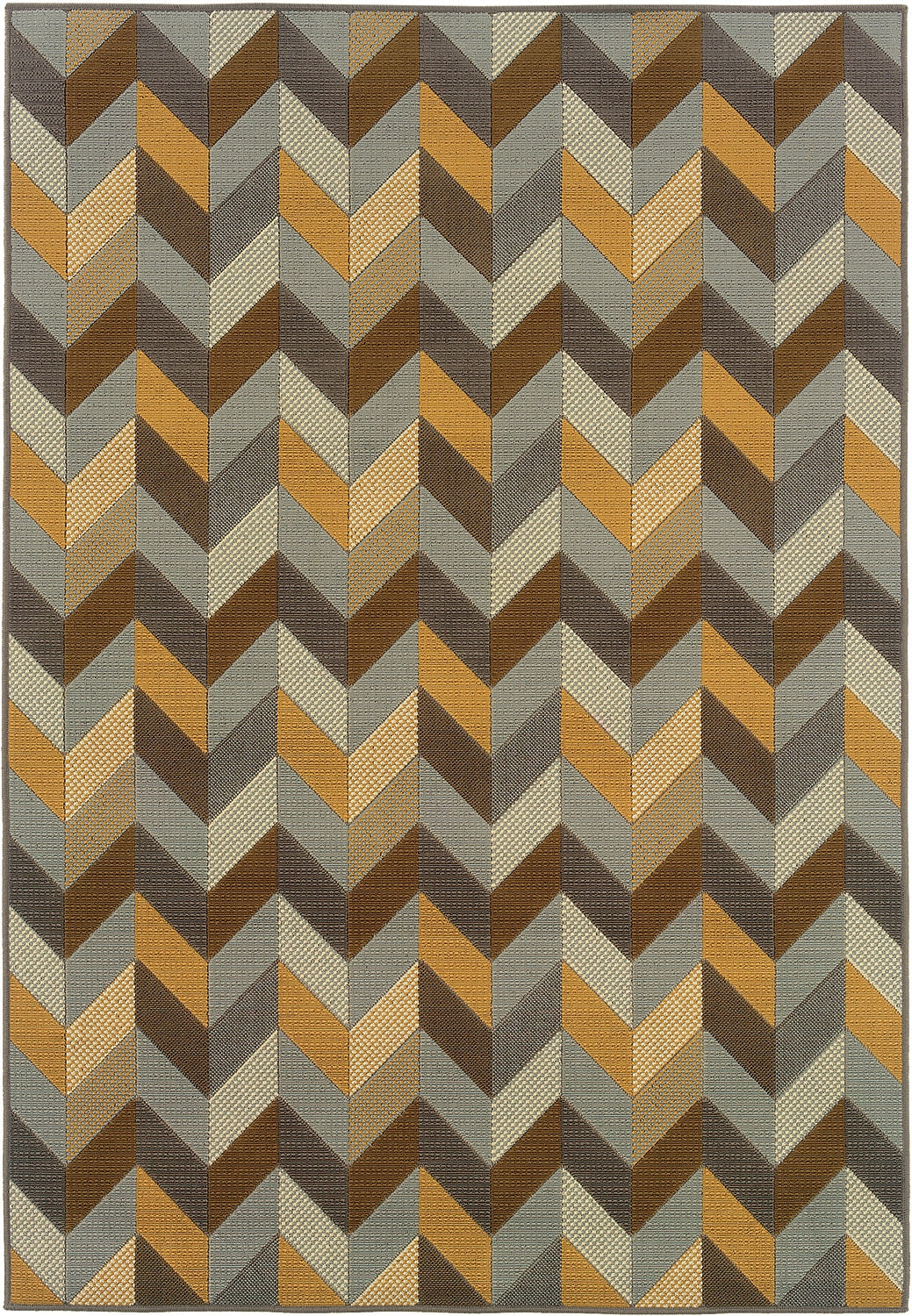 Ibiza 4902X Chevron Indoor/Outdoor Area Rug (5'3" x 7'6")