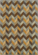 Ibiza 4902X Chevron Indoor/Outdoor Area Rug (5'3" x 7'6")