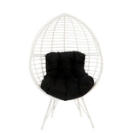 Deleau Outdoor Egg Chair - Black/White