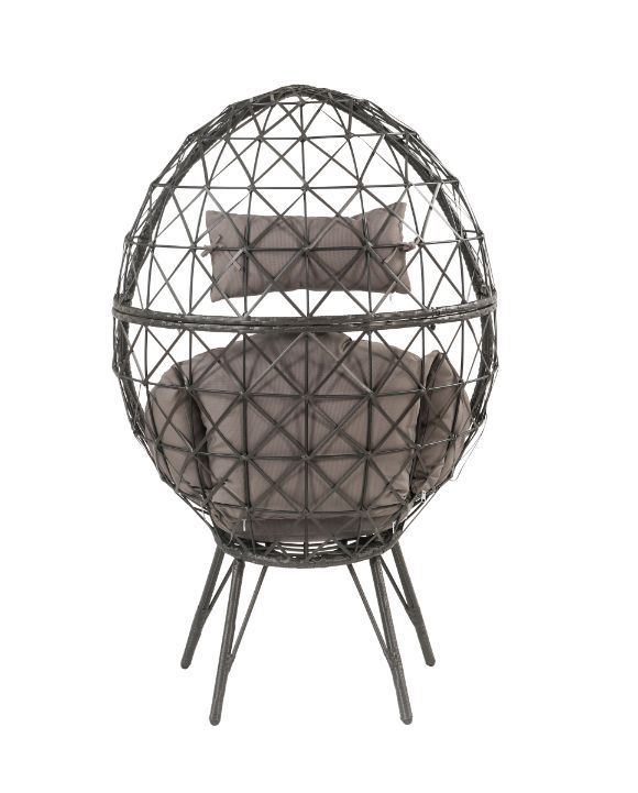 Carnduff Outdoor Egg Chair - Grey/Black