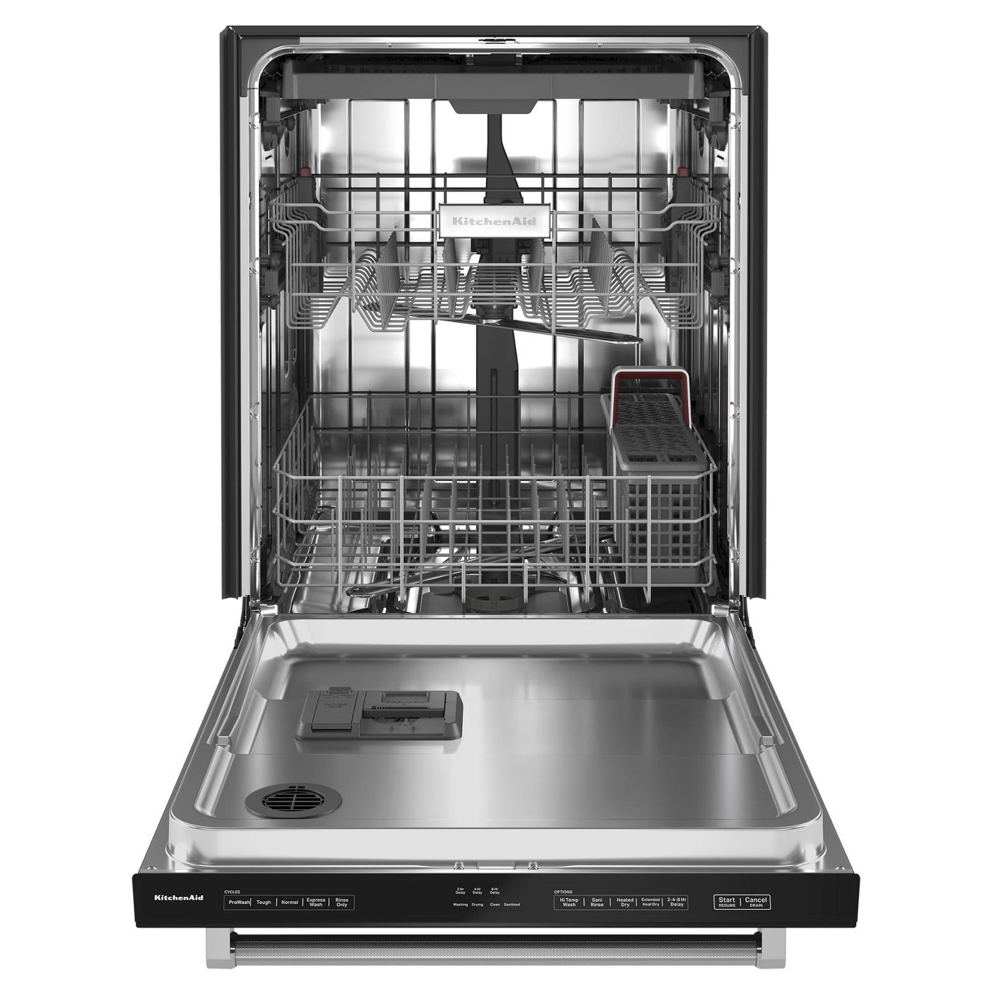KitchenAid 24" Black Dishwasher with Third Rack (39 dBA) - KDTE204KBL