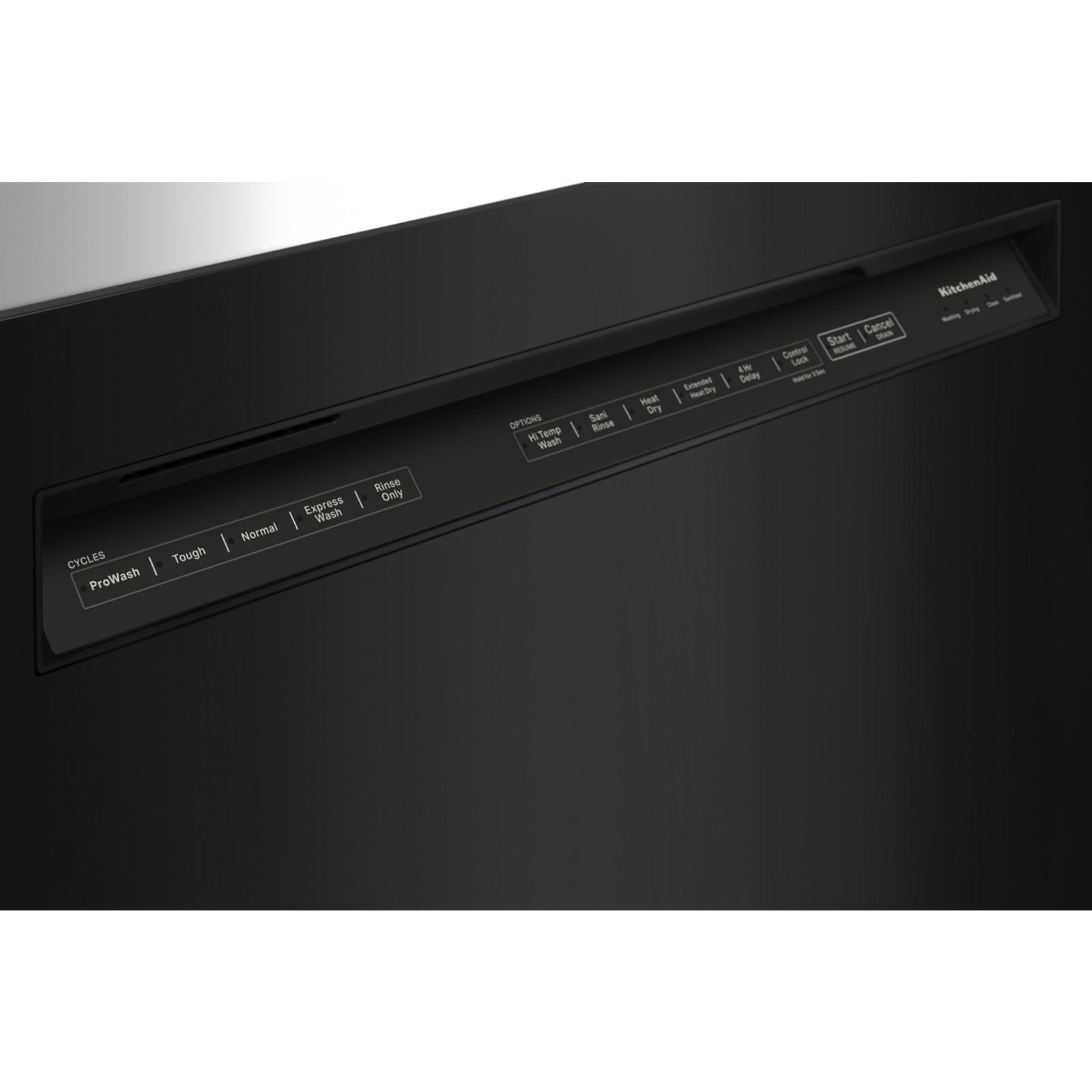 KitchenAid 24" Black Stainless with PrintShield™ Finish Dishwasher (39 dBA) - KDFE204KBS