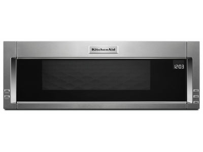 KitchenAid Four micro-ondes avec hotte intégrée 1,1 pi³ à profil bas inox YKMLS311HSS