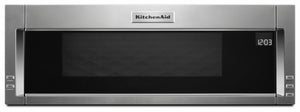 KitchenAid Four micro-ondes avec hotte intégrée 1,1 pi³ à profil bas inox YKMLS311HSS