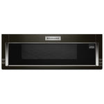 KitchenAid Black Stainless Steel Low Profile Over-the-Range Microwave and Hood Combination (1.1 Cu.Ft.) - YKMLS311HBS