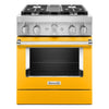 KitchenAid Cuisinière intelligente bi-combustion 4,1 pi³ poivron jaune KFDC500JYP
