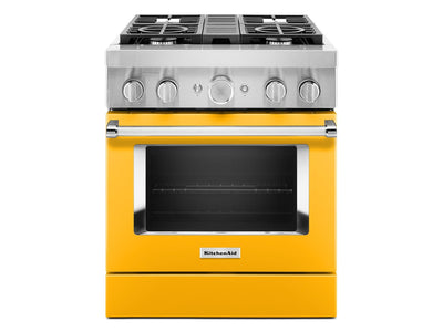 KitchenAid Cuisinière intelligente bi-combustion 4,1 pi³ poivron jaune KFDC500JYP