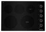 KitchenAid Black 30" Electric Cooktop - KCES550HBL