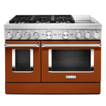 KitchenAid Scorched Orange Smart Dual Fuel Freestanding Range (6.3 Cu. Ft.) - KFDC558JSC