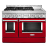 KitchenAid Cuisinière intelligente au gaz 6,3 pi³ rouge passion KFGC558JPA