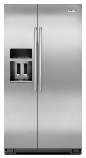KitchenAid Réfrigérateur 19,9 pi³ côte à côte inox PrintShield® KRSC700HPS