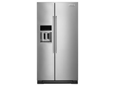 KitchenAid Réfrigérateur 22,6 pi³ côte à côte inox PrintShield® KRSC703HPS