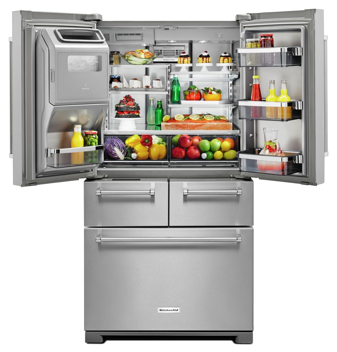 KitchenAid Stainless Steel French Door Refrigerator (25.8 Cu.Ft.) - KRMF706ESS