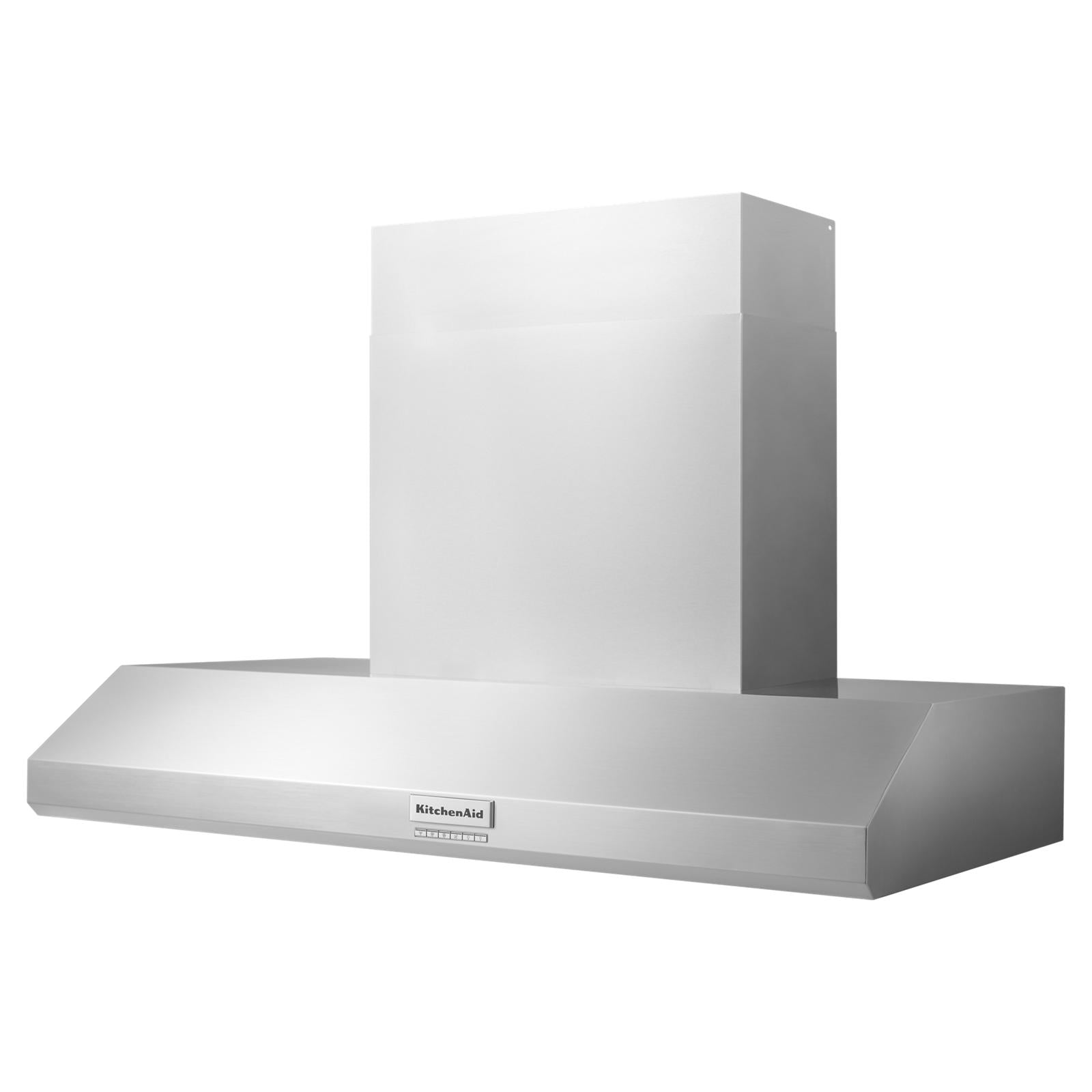 KitchenAid Stainless Steel 48" Commercial-Style 585-1170 CFM Wall-Mount Canopy Range Hood without motor - KVWC958KSS