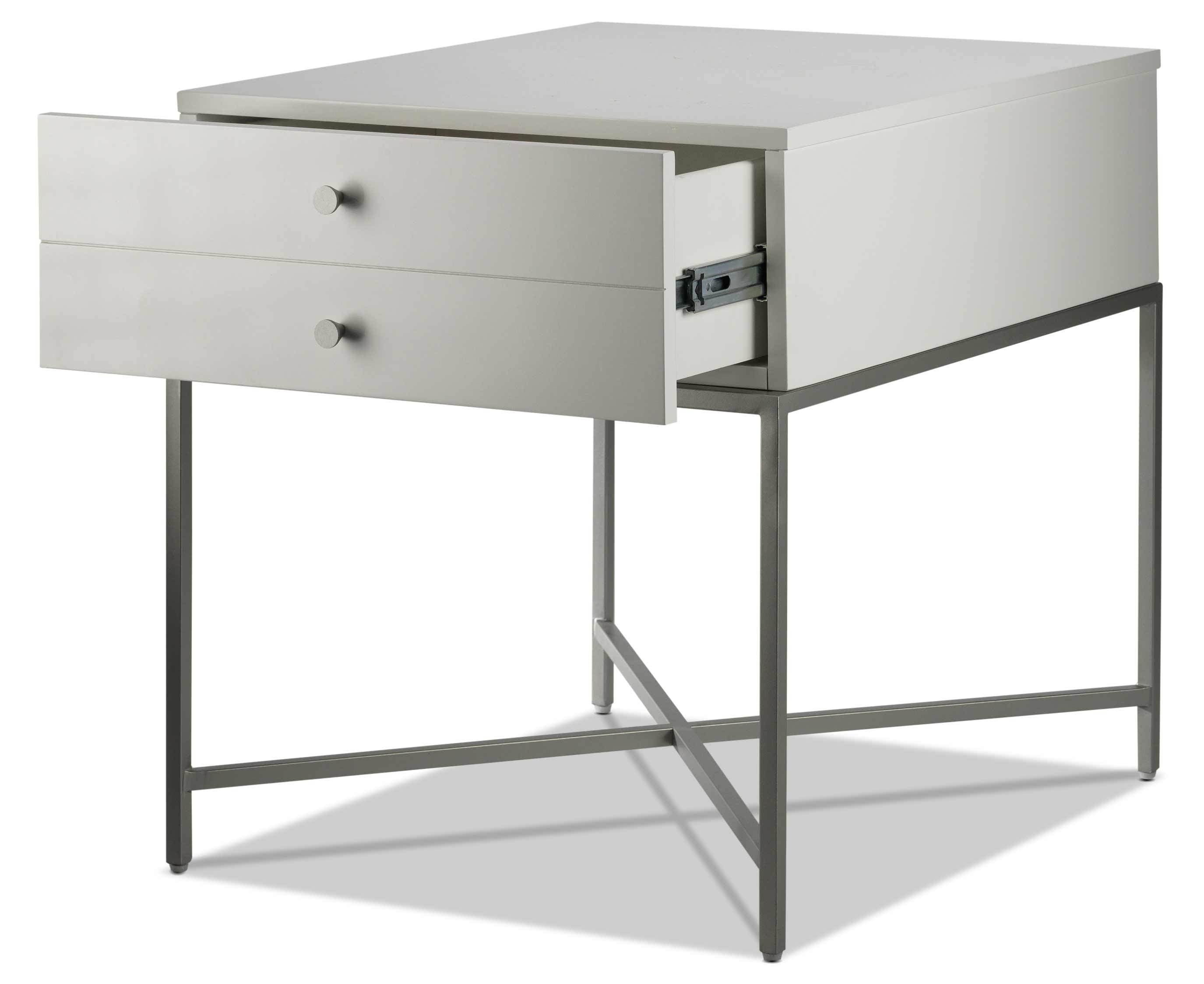 Delaney End Table - White