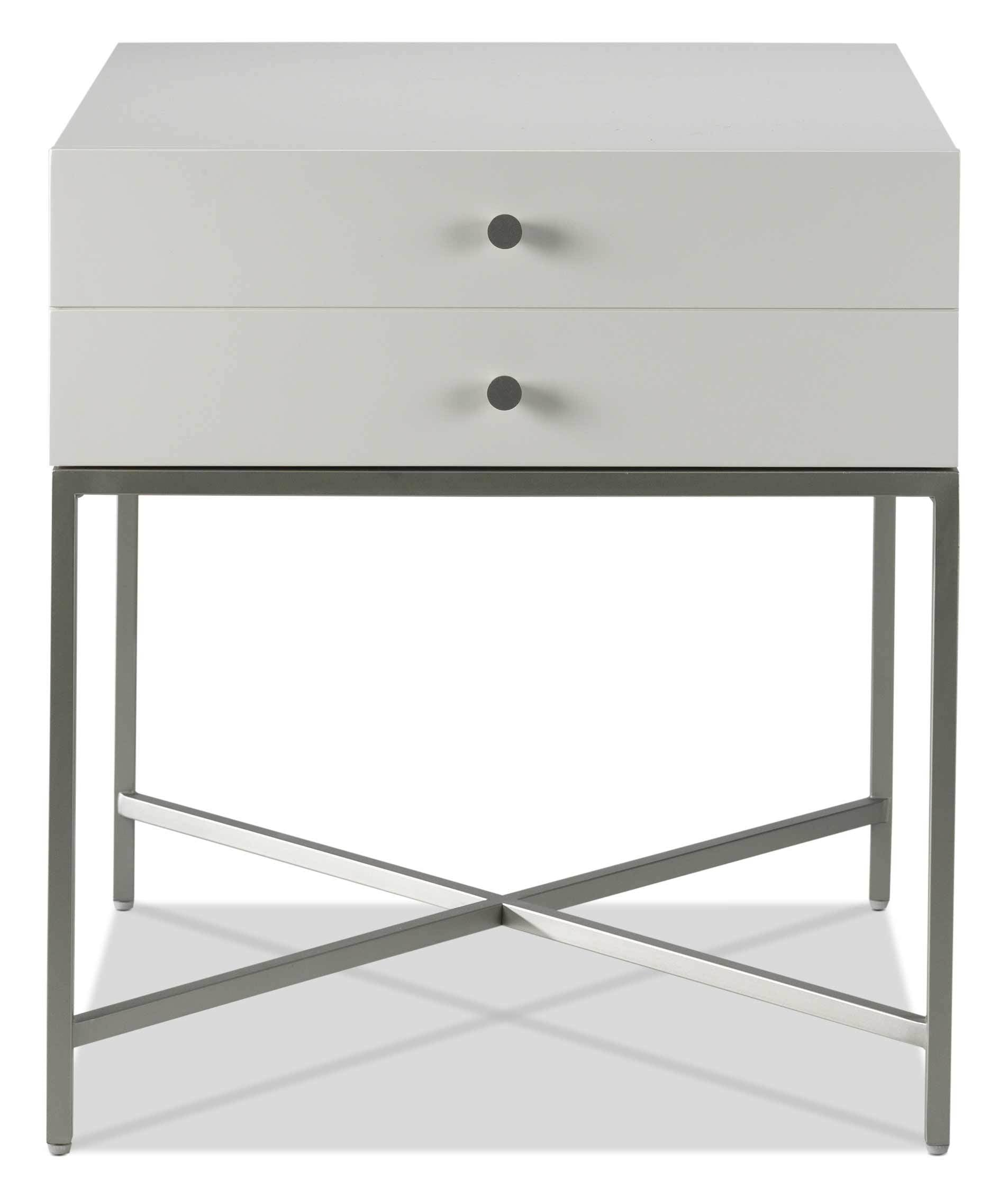 Delaney End Table - White