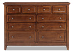 San Mateo 10-Drawer Dresser - Tuscan