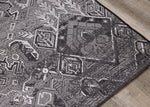 Jango Indoor/Outdoor Geometric Area Rug - 8' X 11' - Grey/Black