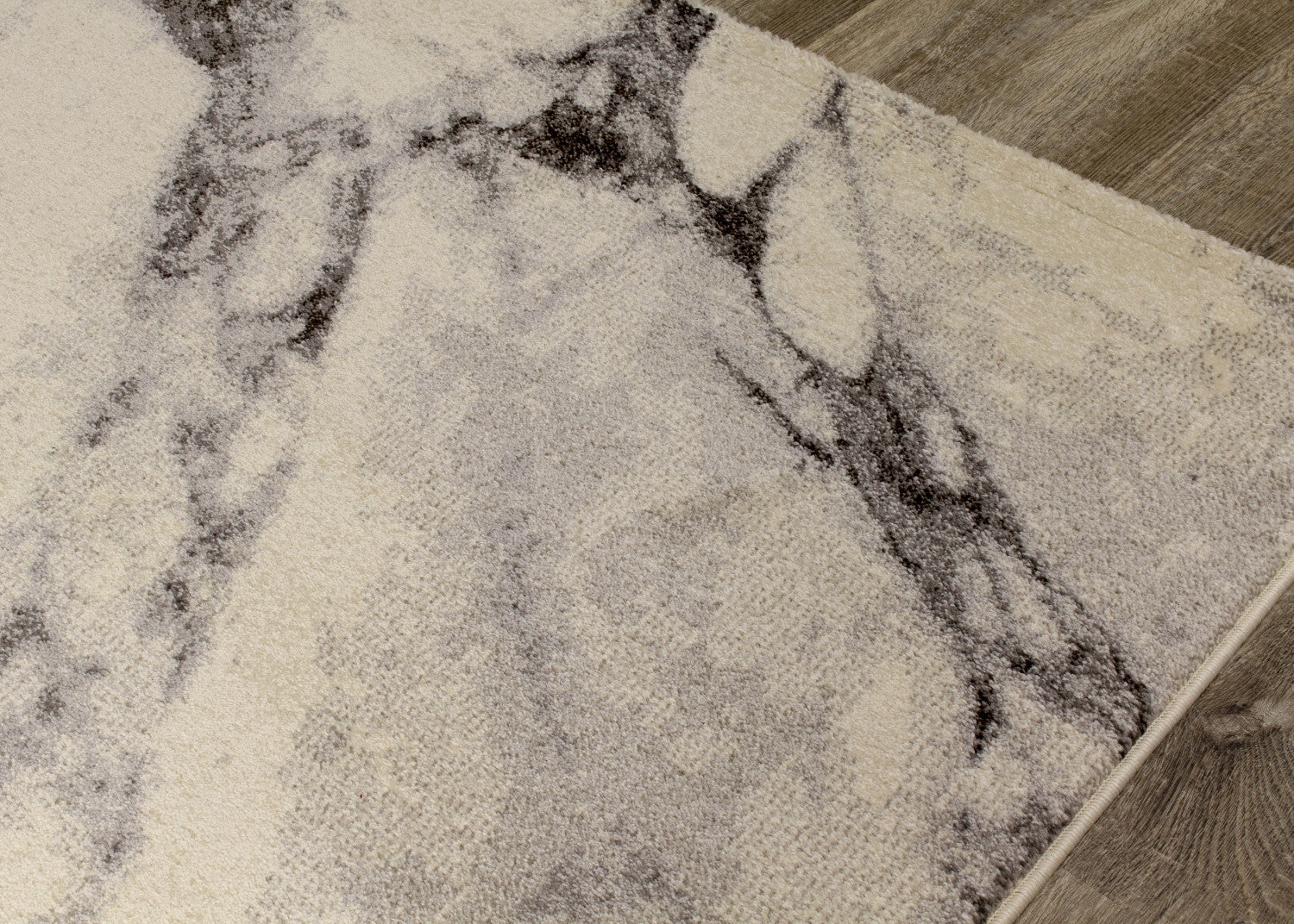 Mirza Marble Profile Area Rug - 8' X 11' - Cream/Grey