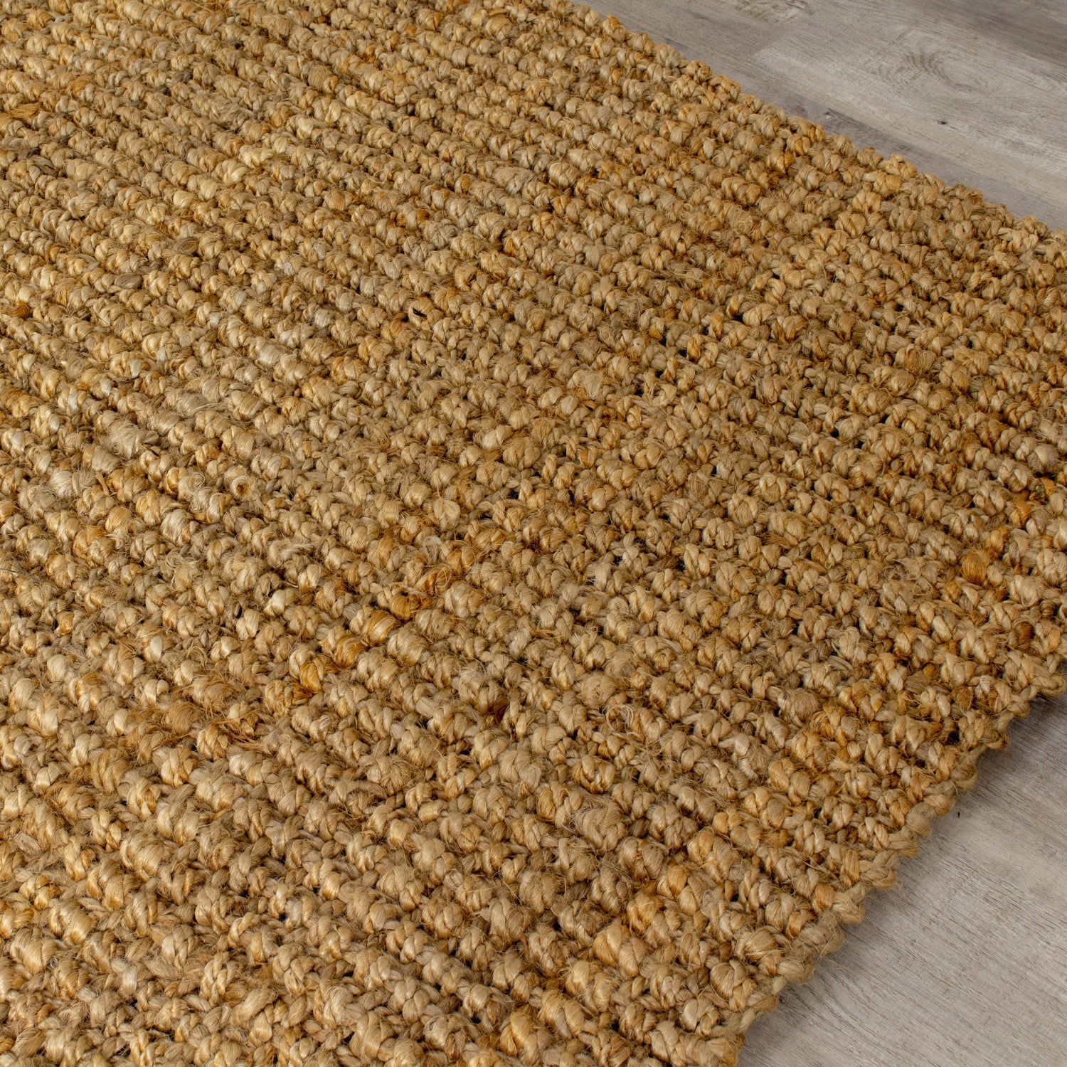 Jute Chunky Boucle Area Rug - 5' X 8' - Beige