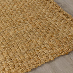 Jute Basketweave Area Rug - 8' X 11' - Beige
