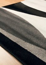 Paladin Drifts Area Rug - 8' X 11' - Black Grey