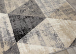 Siecle Triangle Shapes Area Rug - 3' X 5' - Cream/Beige