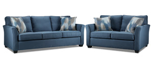 Gretchen Ens. Sofa et causeuse – bleu