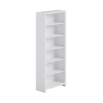 Aspen White 76" Bookcase - White