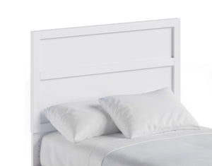 Aspen White Tête de lit simple – blanc