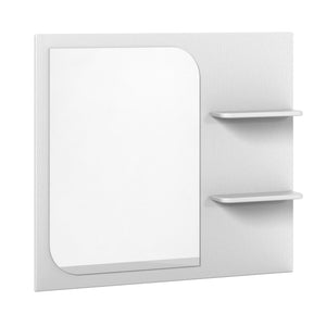 Bellmar Miroir de coiffeuse avec tablettes 36 po - blanc