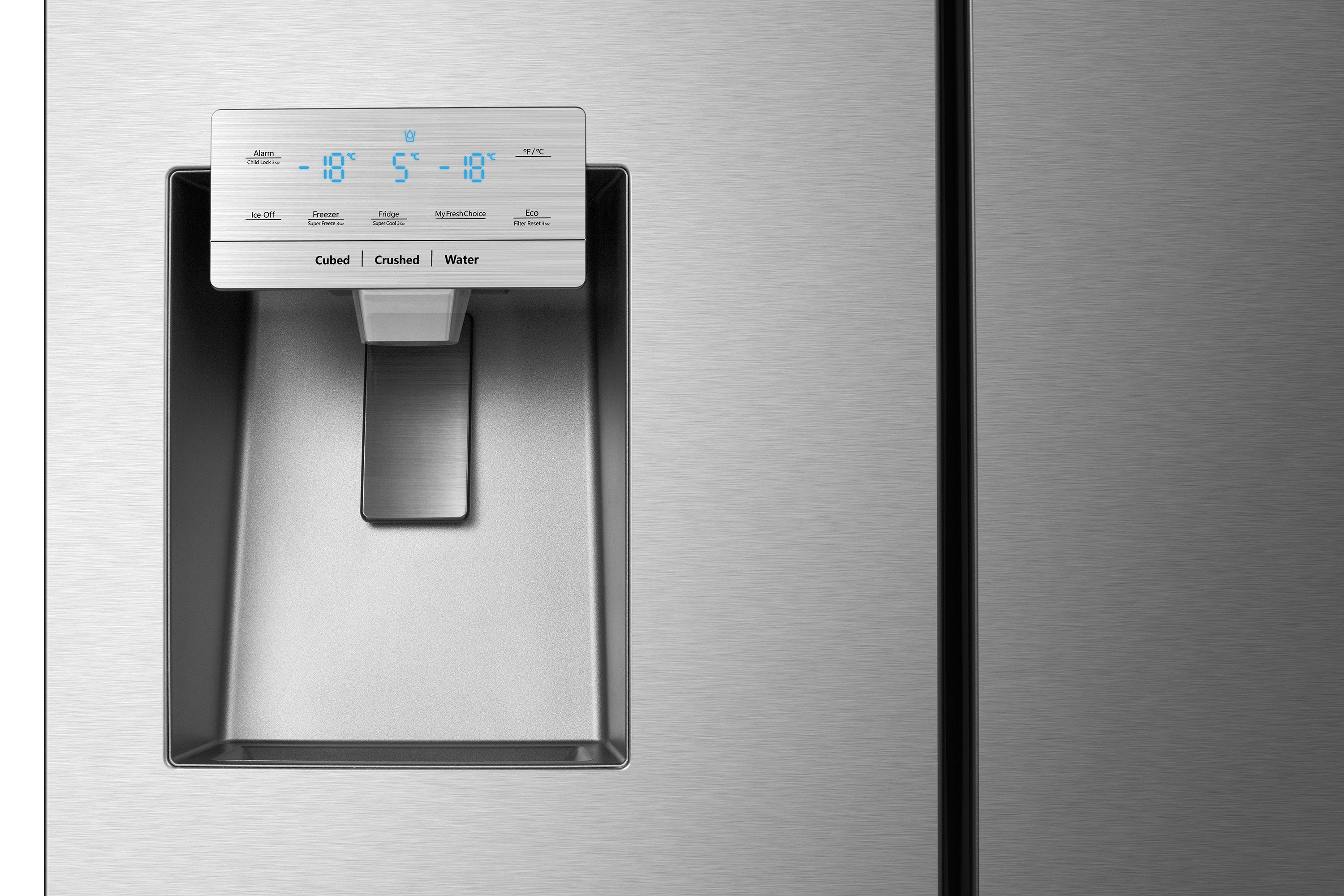 Hisense Titanium Counter Depth French Door Fridge (19.1 Cu.Ft.) - RF200D4CSE