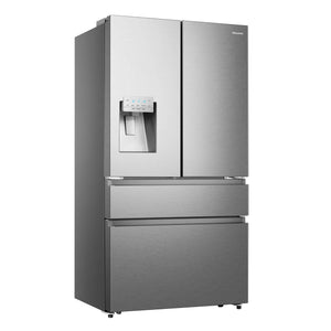 Hisense Réfrigérateur 19,1 pi³ avec porte à deux battants à profondeur de comptoir titane RF200D4CSE