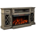 Hamilton Fireplace TV Stand - Weathered Grey