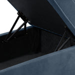 Simone 3-Piece Sectional with Left-Facing Pop-Up Bed - Blue