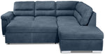 Simone 3-Piece Sectional with Left-Facing Pop-Up Bed - Blue